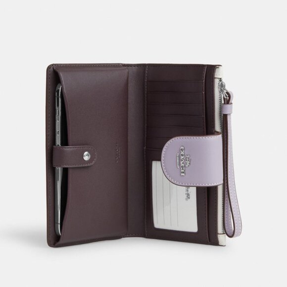 Coach Tech Colorblock Signature Canvas Wallet- SV/CHALK/MIST- NWT - Picture 3 of 6